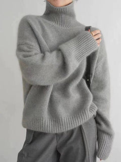 Agnes™ – Jersey de cuello alto cómodo, tejido y suave
