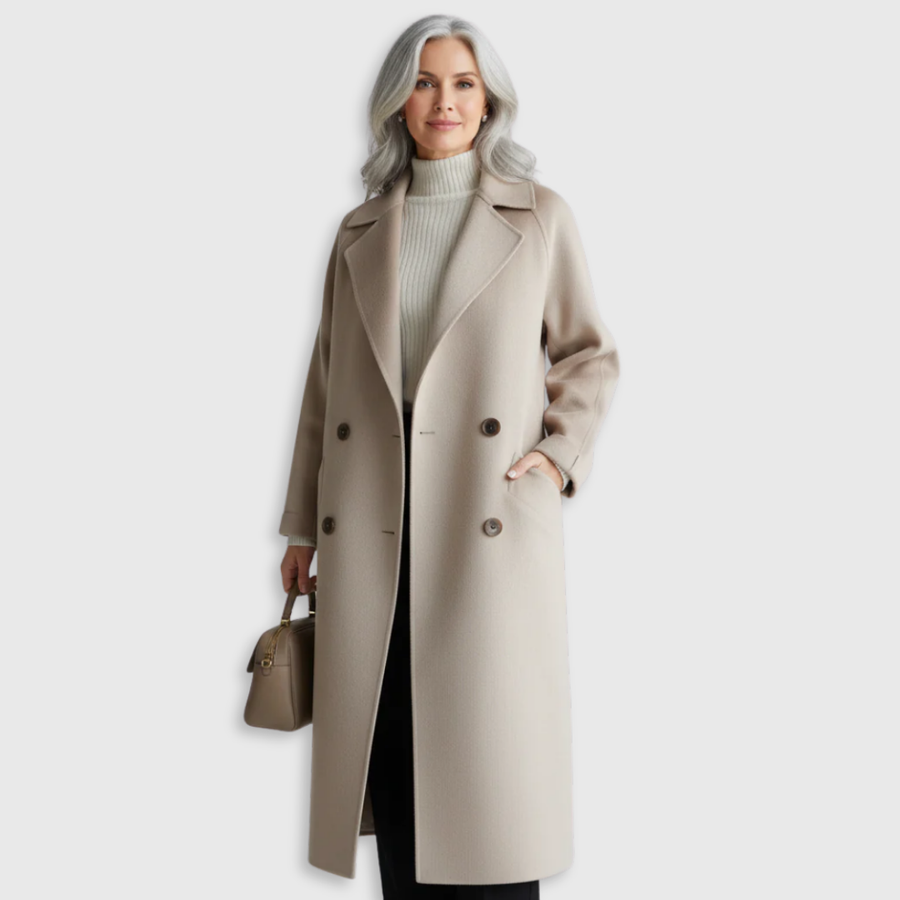 Manteau Classique Élégant à Boutons