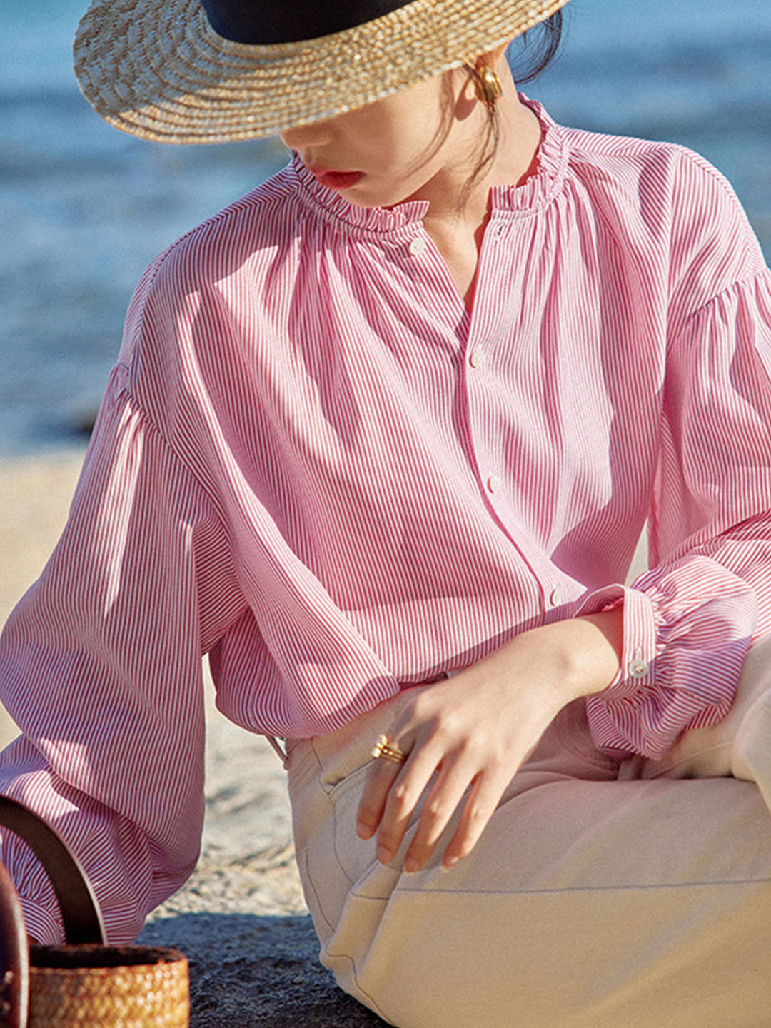 April | Blouse rayée élégante