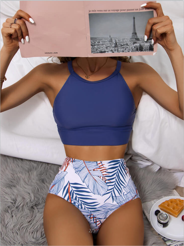 Justina® | Haut de bikini à fermeture haute avec cordon de serrage
