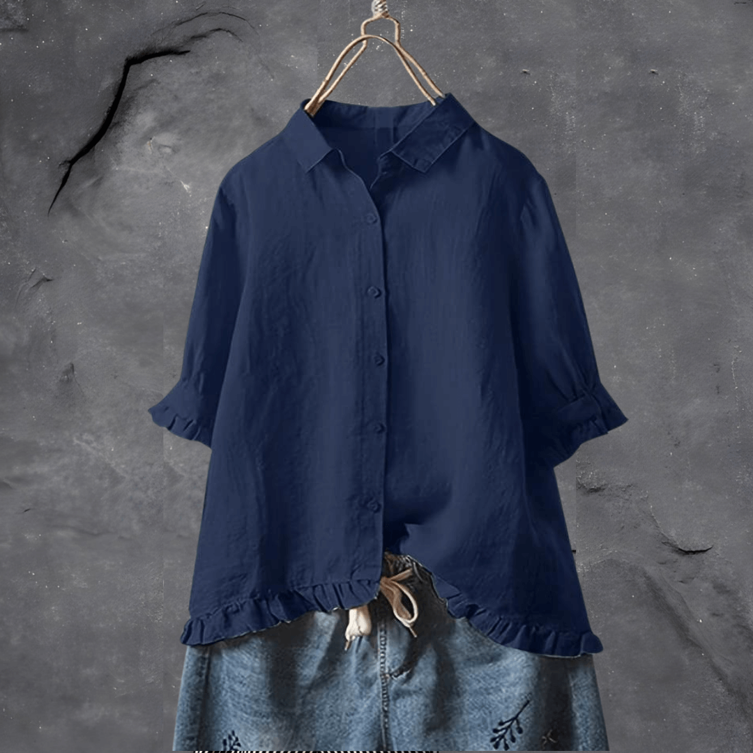 Lia | Chemise en coton chic et décontractée