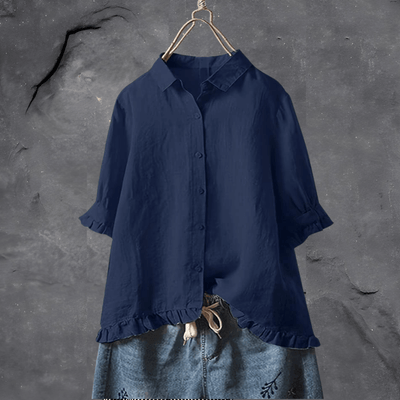 Lia | Chemise en coton chic et décontractée