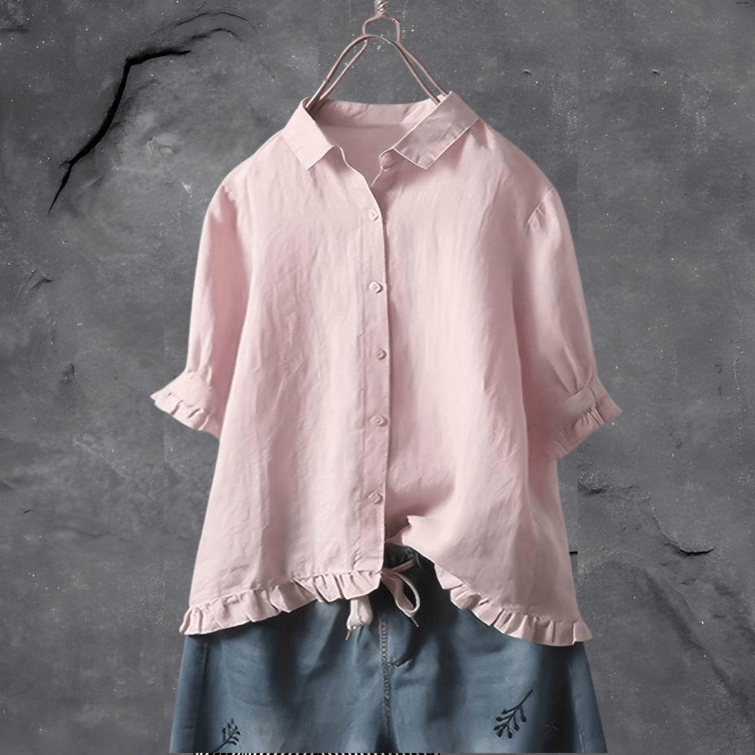 Lia | Chemise en coton chic et décontractée