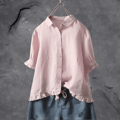 Lia | Chemise en coton chic et décontractée