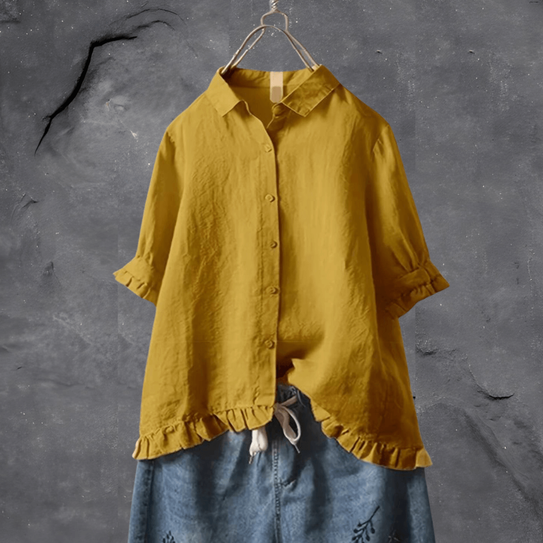 Lia | Chemise en coton chic et décontractée