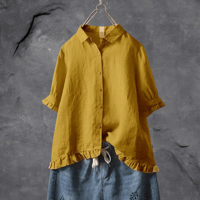 Lia | Chemise en coton chic et décontractée