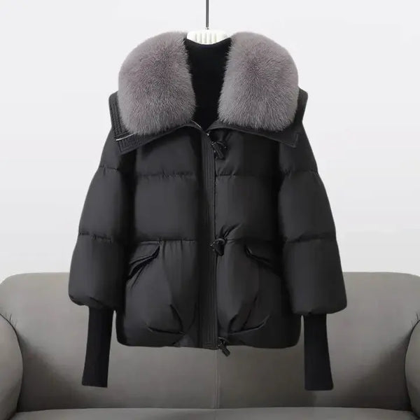 CHRISTINA™ | Manteau d'hiver avec col en fourrure de luxe