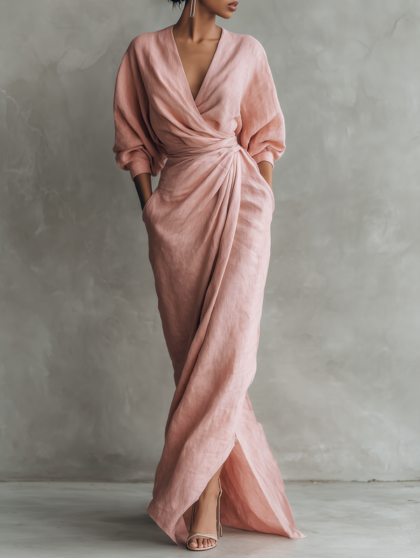Rosie | Robe Longue Élégante Décolletage V
