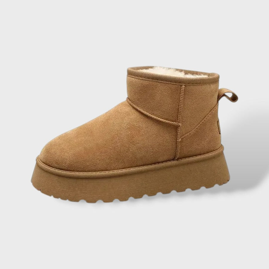 Bottes Courtes à Semelle Épaisse et Intérieur Douillet