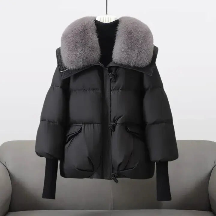 CHRISTINA™ | Manteau d'hiver avec col en fourrure de luxe