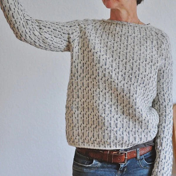 Pull Col Rond Épuré Coupe Élégante
