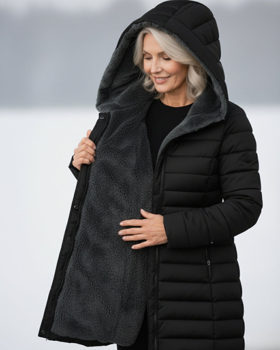Casaco Comprido Acolchoado — Warmth & Style