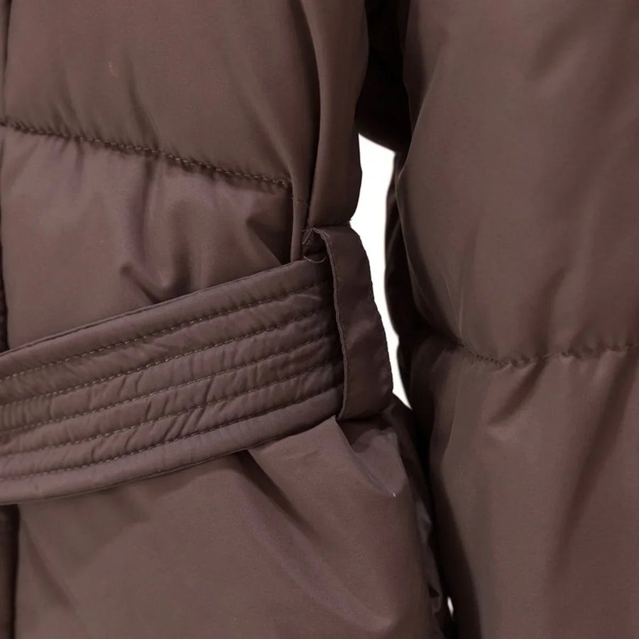 Manteau Long Mi-Cuisse Ceinturé