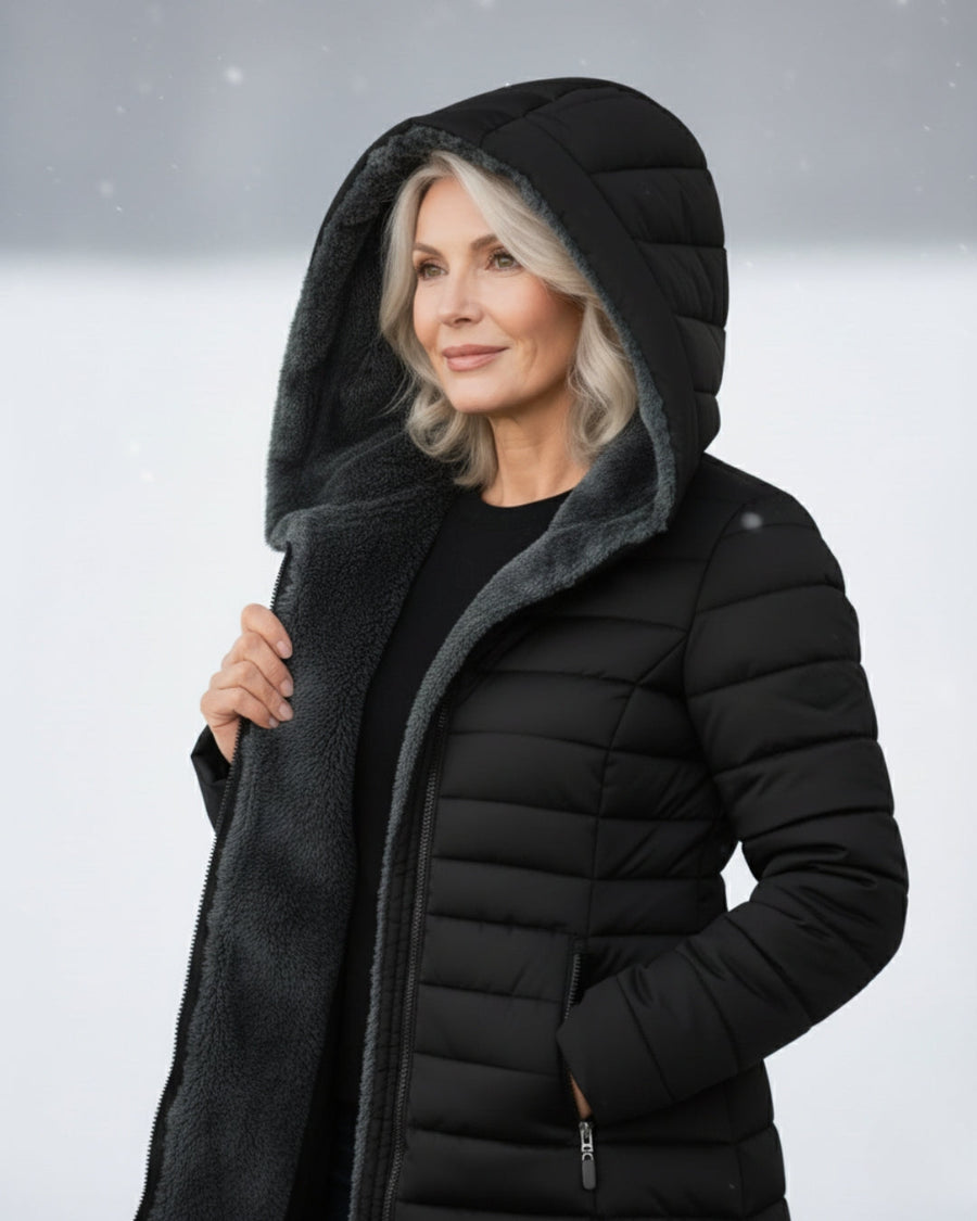 Casaco Comprido Acolchoado — Warmth & Style