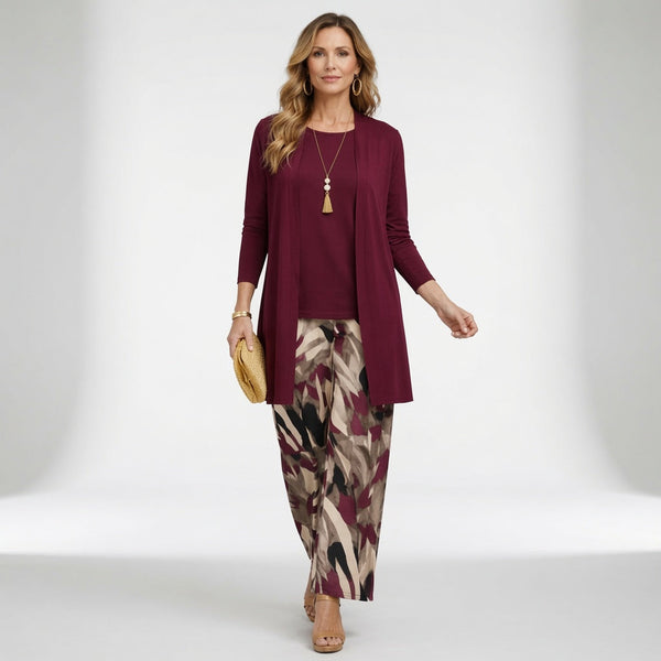 Conjunto de Tres Piezas Elegancia Casual