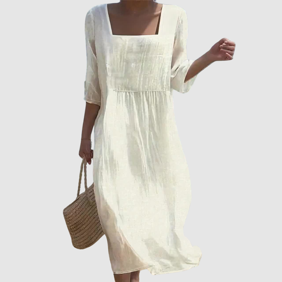 Lunelle | Robe décontractée en lin