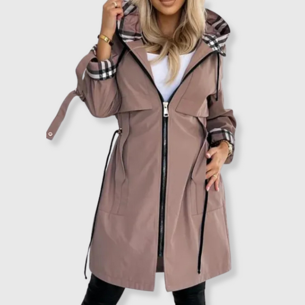 Natalia | Manteau zippé imperméable et coupe-vent