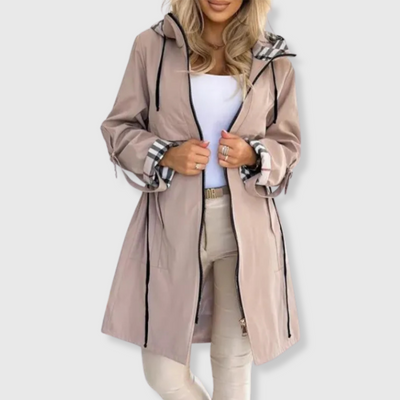 Natalia | Manteau zippé imperméable et coupe-vent