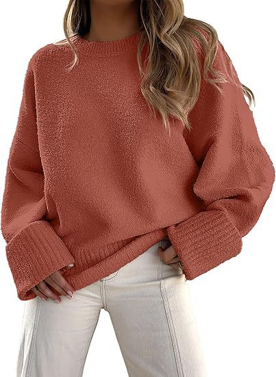 Pull Oversize Col Rond — vue de profil silhouette