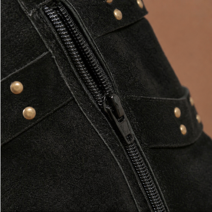 Bottines Élastiquées à Détails Cloutés