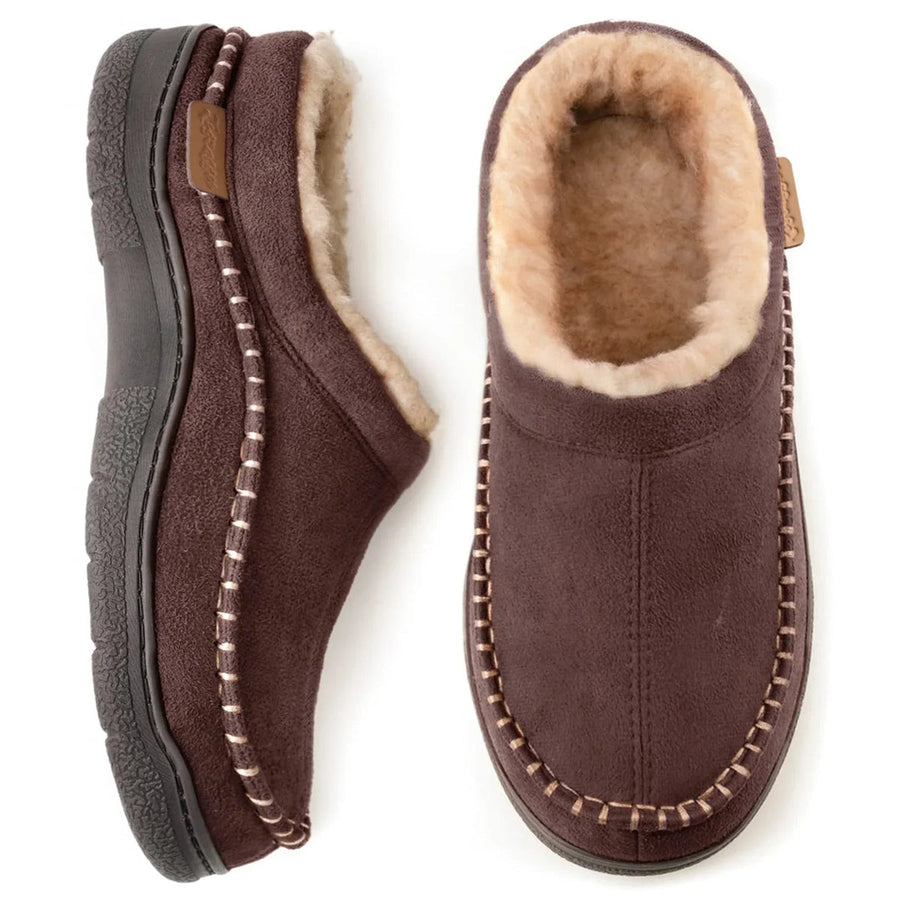 Chaussons homme confortables — détail de la coupe ergonomique