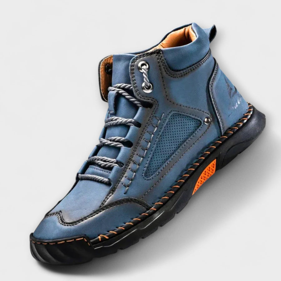 Bottines Montantes à Lacets et Semelle Grip
