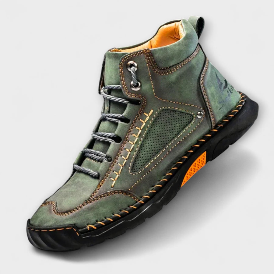 Bottines Montantes à Lacets et Semelle Grip