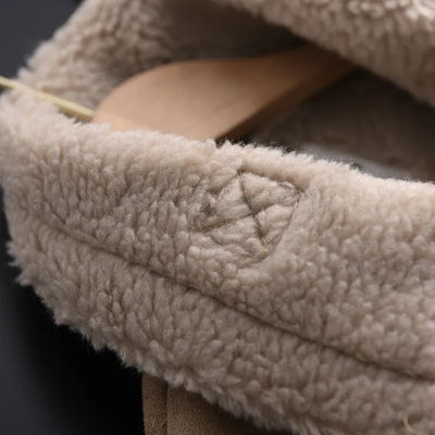 Manteau d'hiver en daim Olivia - Chaud et élégant
