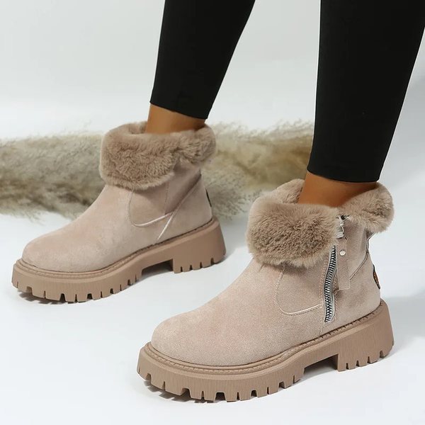 Bottes Montantes à Talon Bloc et Semelle Souple