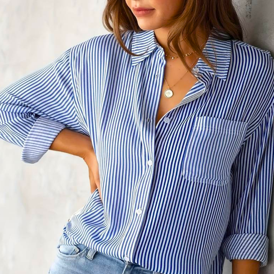 Hailey | Chemisier classique confortable avec boutons pour femmes