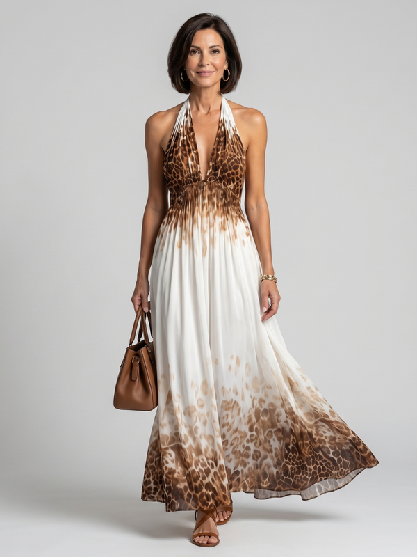 Robe Midi Plissée Blanche - Élégance Fluide et Intemporelle