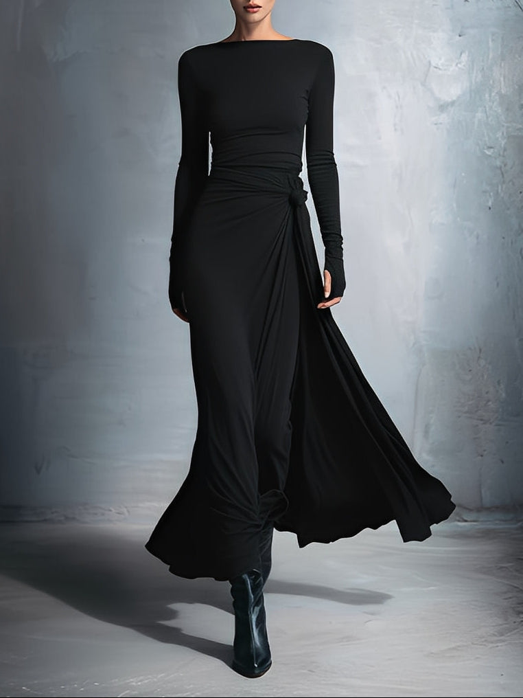 Robe Alba — détail des finitions et texture de la matière