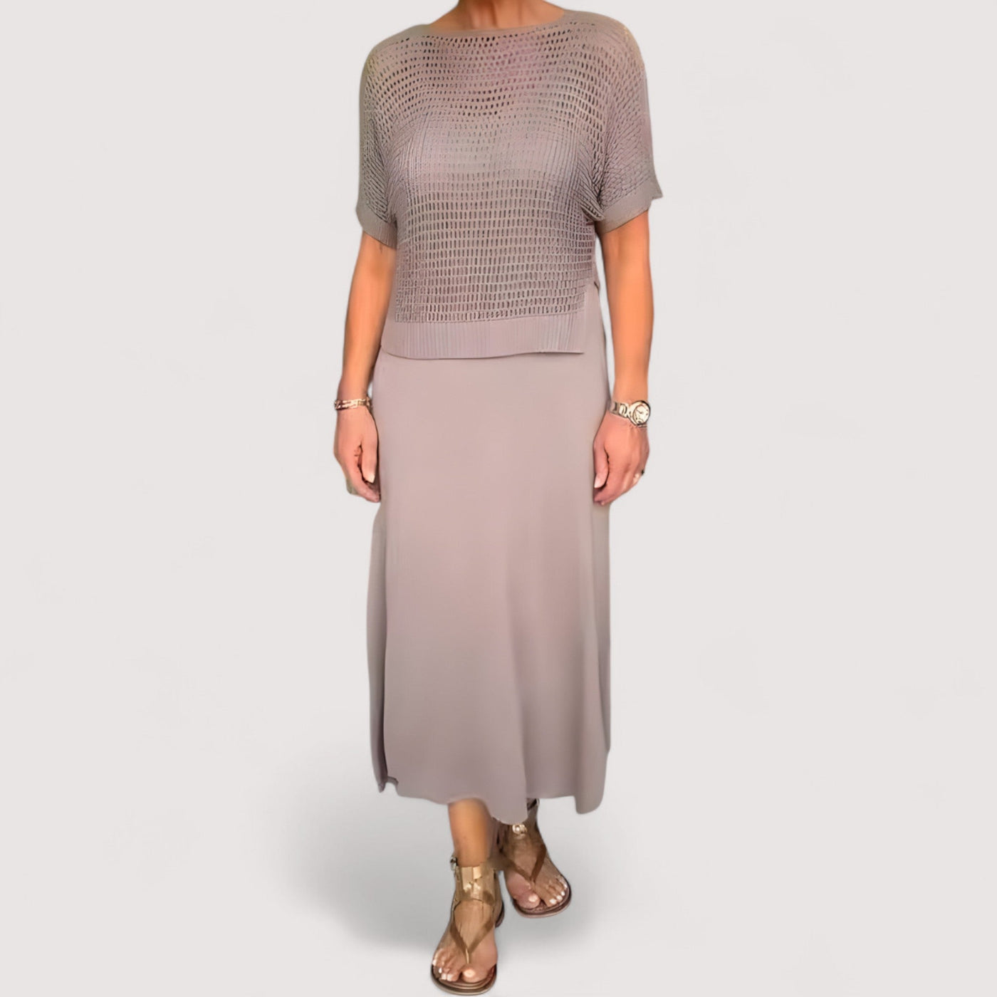 Eleanor | Robe d'été avec haut en tricot