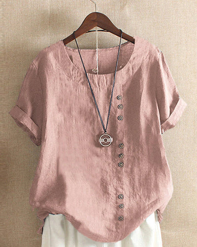 Blouse à manches courtes pour femmes