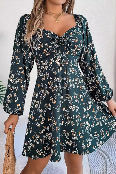 Fiona | Robe trapèze fleurie pour femme