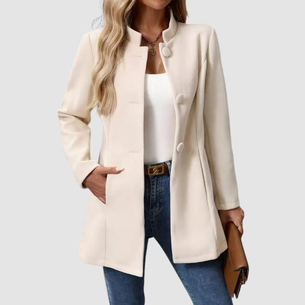 Chaqueta atemporal de corte depurado para mujer