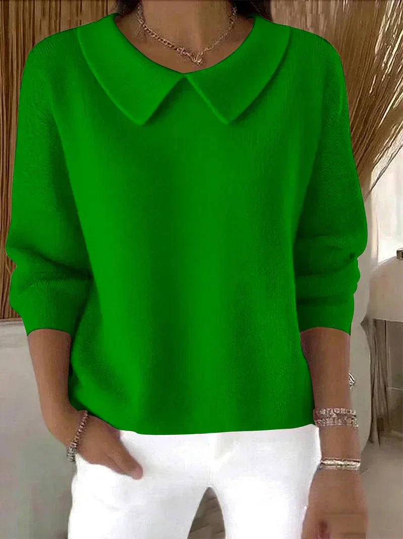 Pull Col Rond Coupe Ample Intemporel