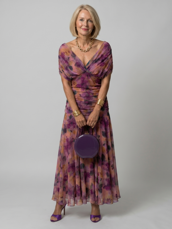 Robe Midi Épaules Dénudées Calen - Élégance et Légèreté