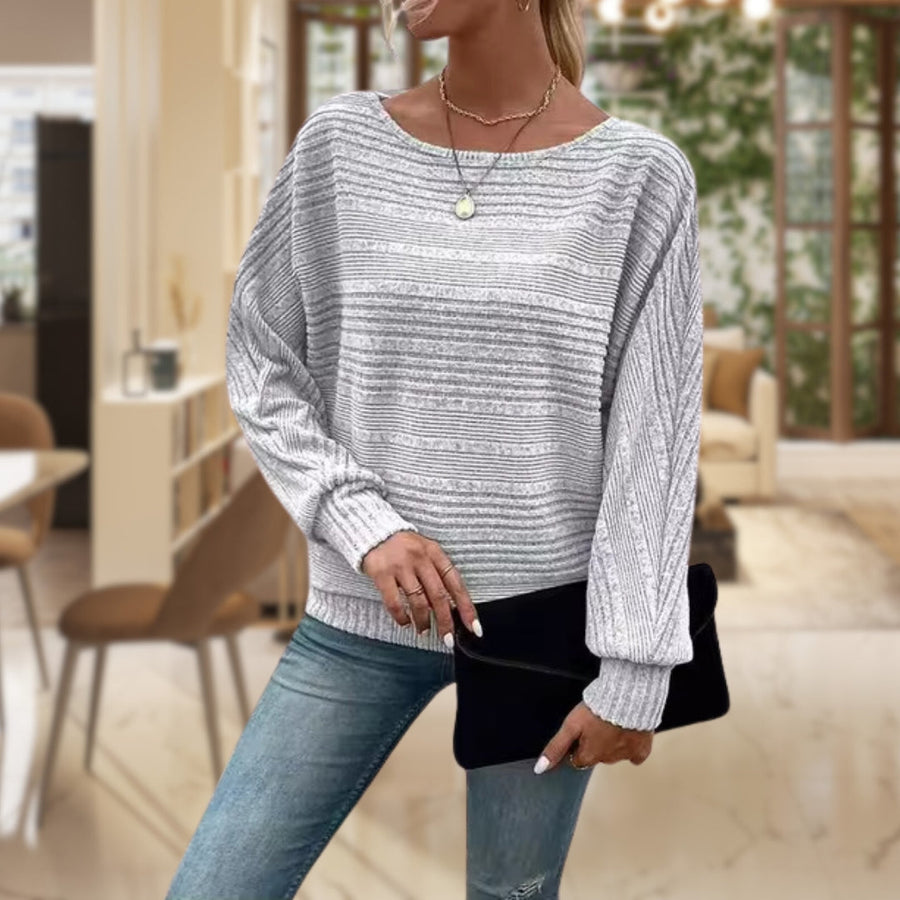 Pull Décontracté Manches Longues Élégant
