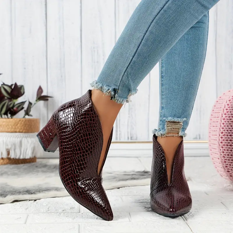 Bottines à Talon Pointu Élégance