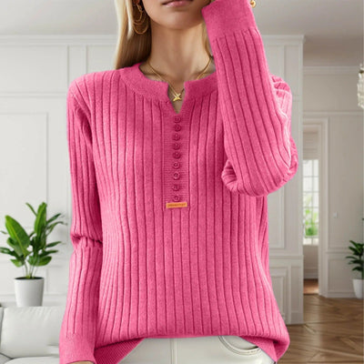 Marja - Pull Tricoté à Col Rond