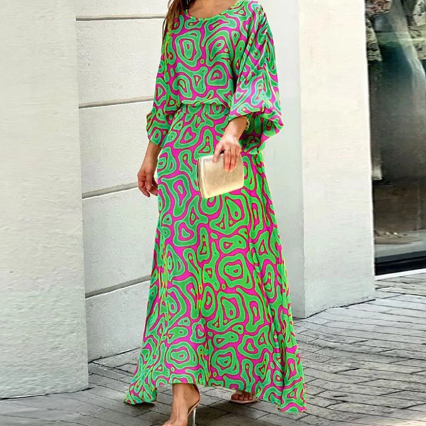 Robe Estivale Sans Manches - Encolure Ronde Élégante et Légère