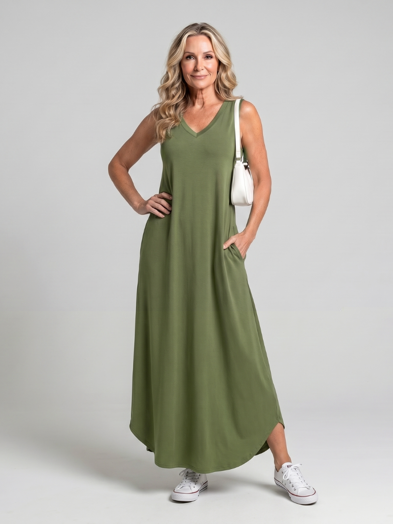 Robe Midi Tropical — vue d'ensemble coloris tropical