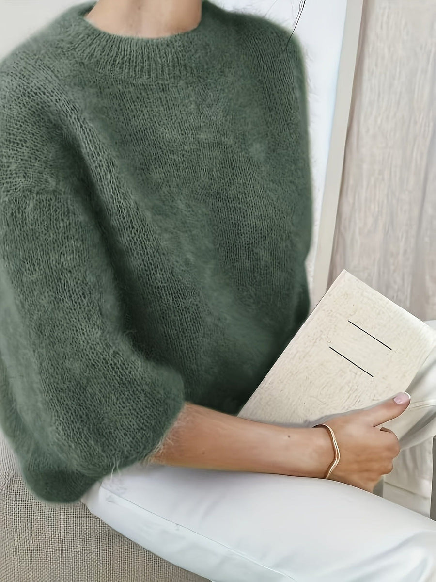 Pull Col Rond Oversize Décontracté