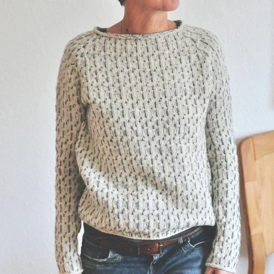 Pull Col Rond Épuré Coupe Élégante