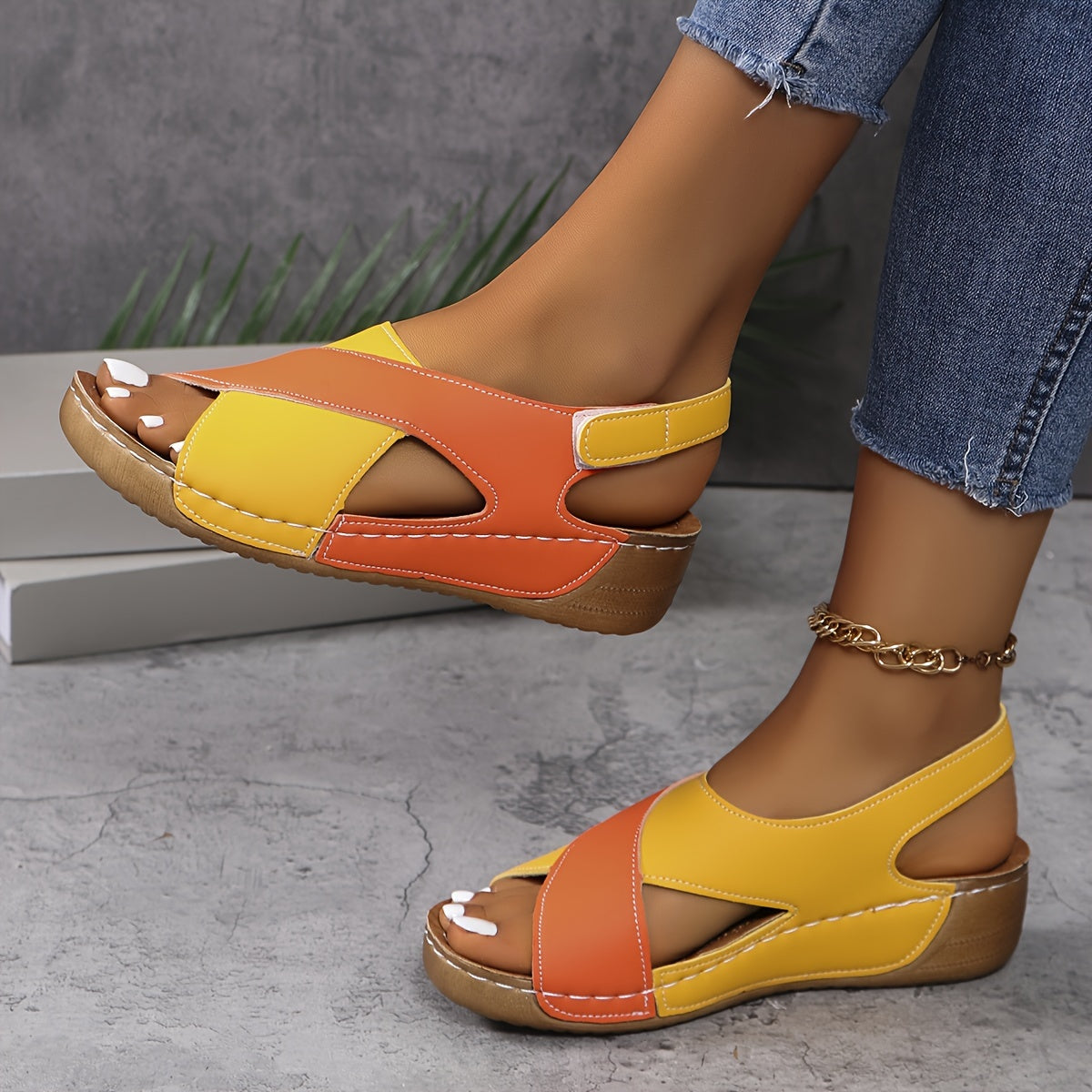 Lucrecia® | Sandales orthopédiques en cuir végétalien