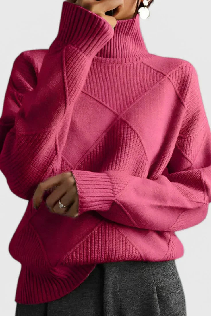 Pull Col Rond Épuré Coupe Ajustée
