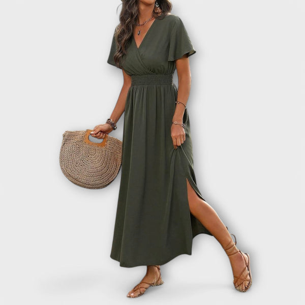 Robe Élégante aux Manches Douces - Chic et Intemporel