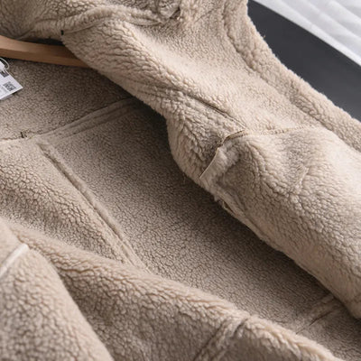 Manteau d'hiver en daim Olivia - Chaud et élégant