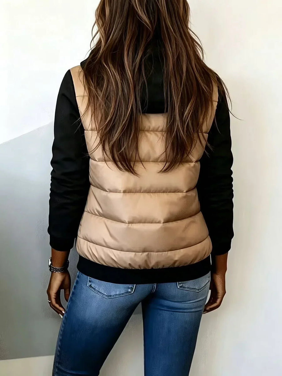 Veste Matelassée Capuche Design Coloré